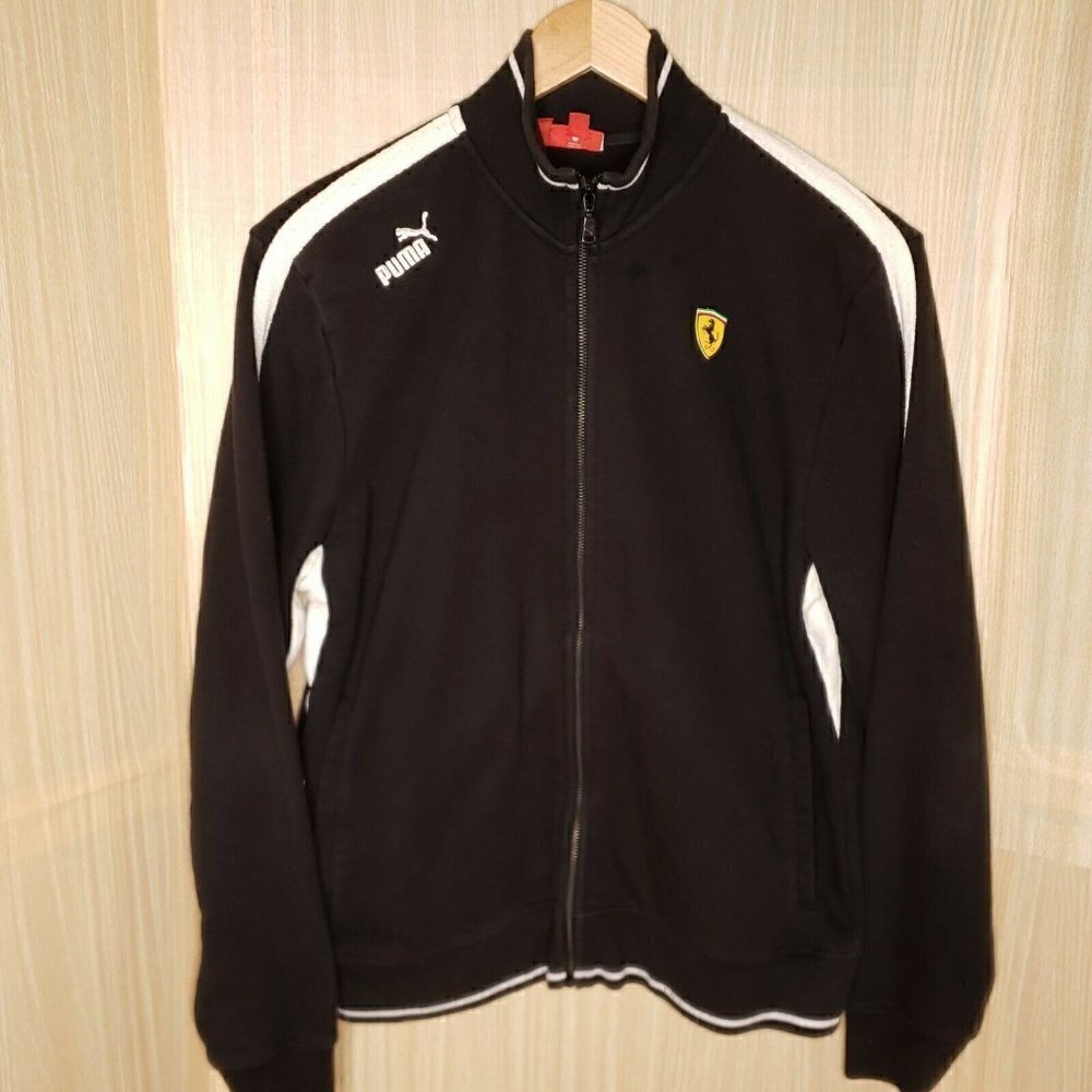 Puma Ferari Mens Zip Up Sweatshirt Large
